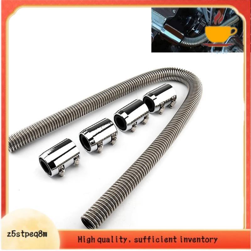 Kit Universal De Mangueira De Radiador De Aço Inoxidável Para Resfriamento De Carro De 48 " E Com Braçadeira De Tampa Cr