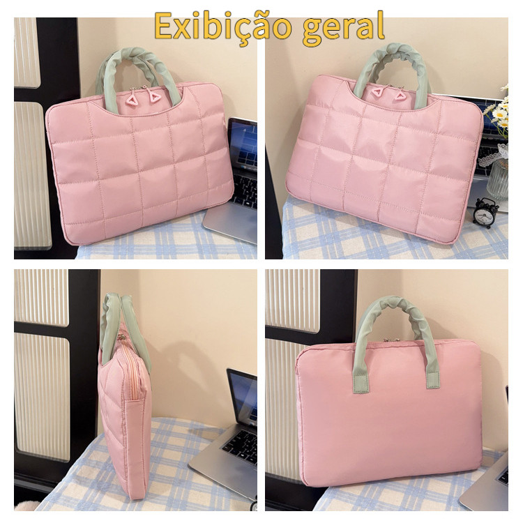 Computador de Nylon à prova d'água Bolsa Bolsa para Notebook com proteção espessada