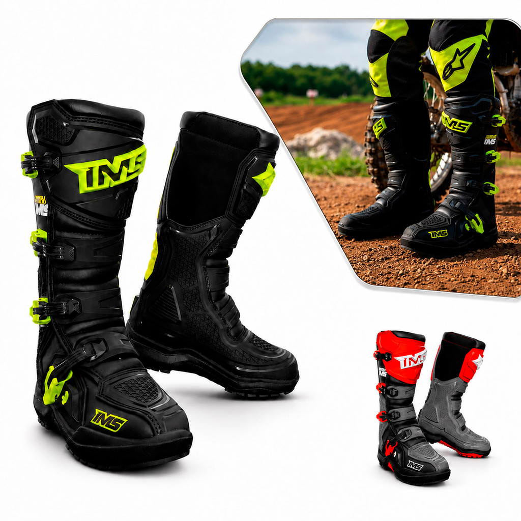 Bota Ims Robust Injetada Proteção Motocross Enduro Trilha