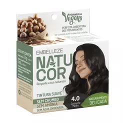 Tintura em Pó Pequena 4.0 Avelã - Castanho Médio - Natucor