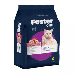 Ração Foster One Blend Gatos Castrados Carne 10,1kg