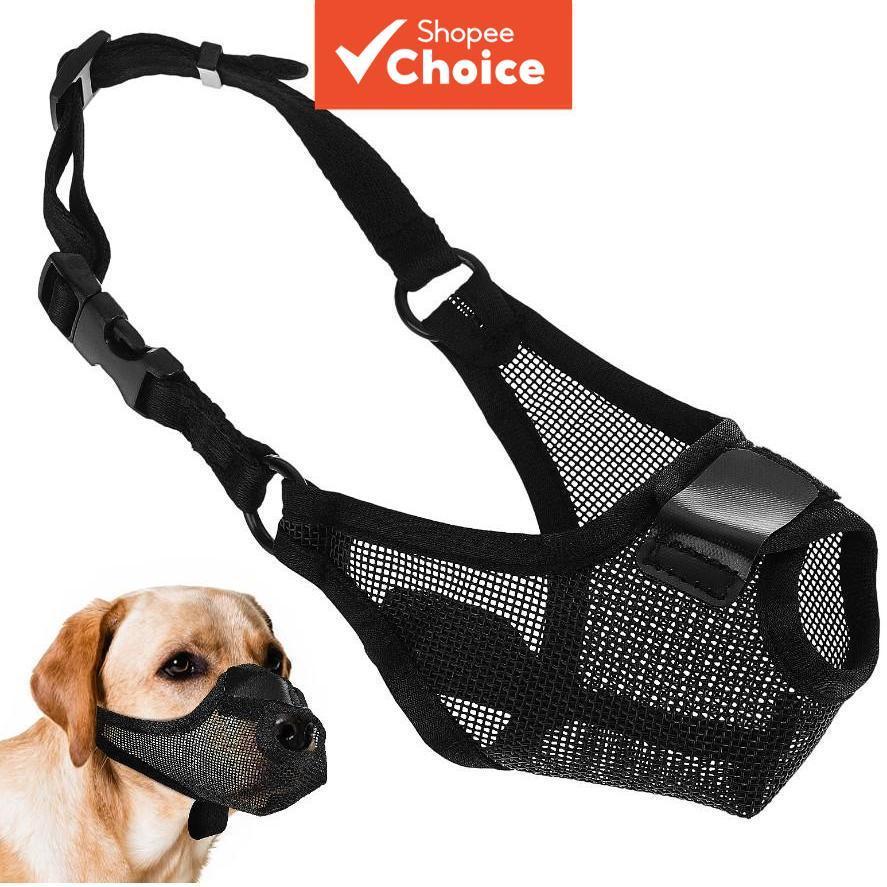 Máscara de Treinamento para Cães – Respirável com Malha, Anti-Mordida, Anti-Latido e Anti-Lambedura