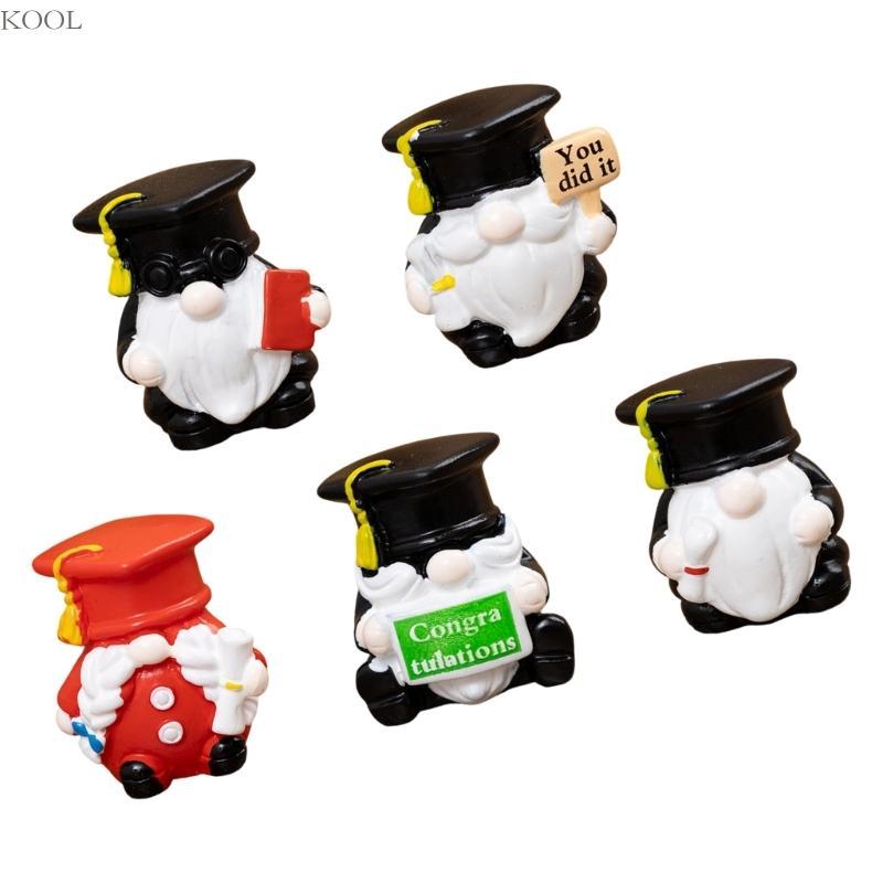 KOOL Conjunto De 5 Miniaturas De Resina De Bonecas De Gnomos De Formatura Divertida Para Comemoração