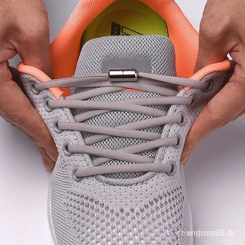 1 Par De Sapatos Elásticos Mágicos Sem Cadarços E Fivelas De Metal , Tênis Neutros Para Crianças Adultos , Futebol VUC7