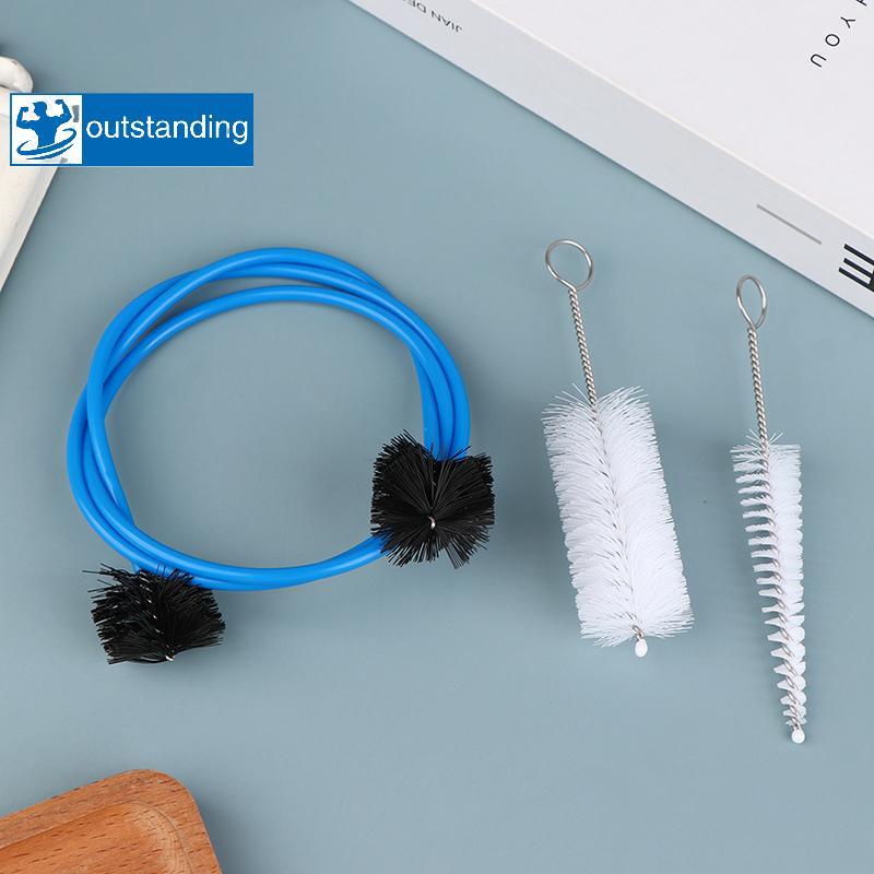 Excelente 1 Conjunto Kit De Manutenção Trompete Dobrável Aperto Cobra Escova Bocal Corneta Limpeza Instrumento Musical A