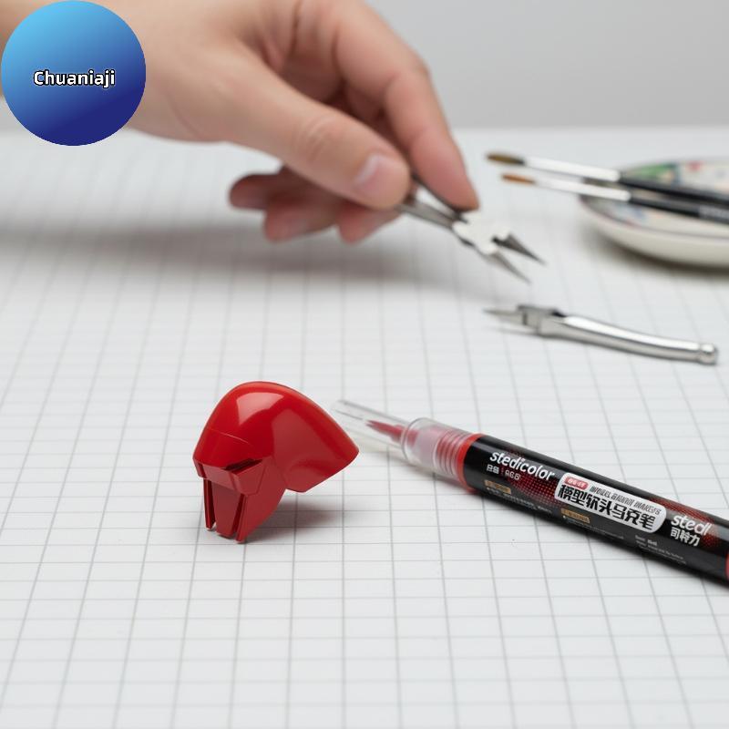 Chuaniaji Stedi Tipo Válvula Frontal Ponta Macia Marcador De Tinta Acrílica À Base De Água Para Figura Mecha DIY Hobby P