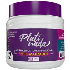 Máscara Matizadora Platinada Tróia Hair 500gr