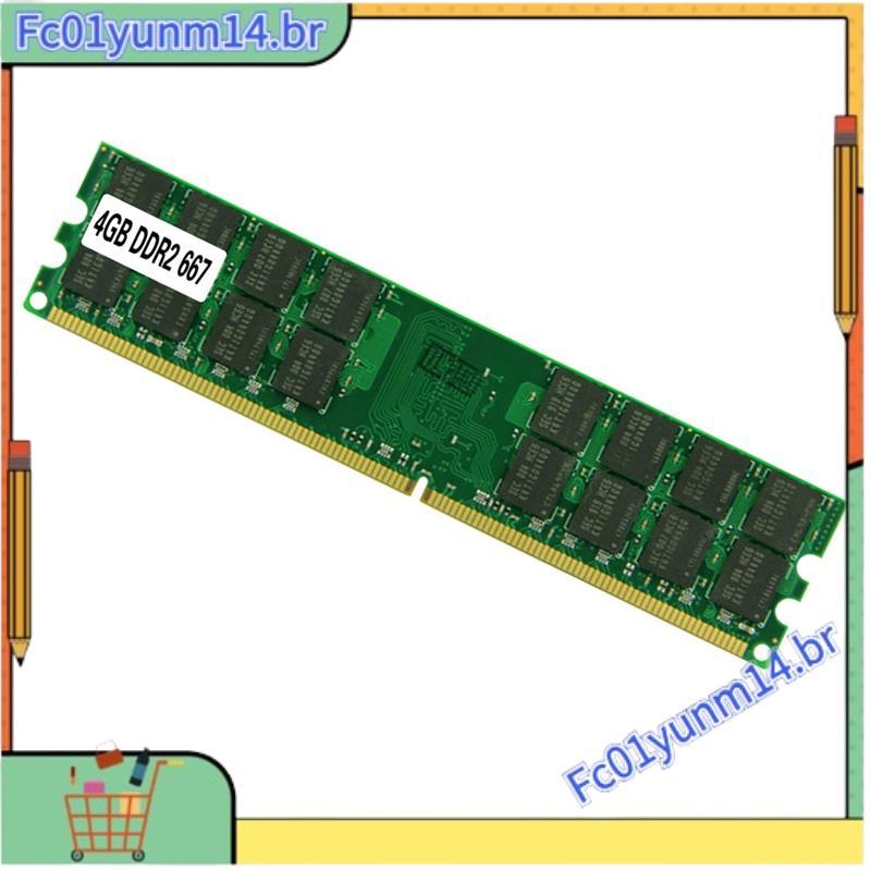 Módulo RAM De Memória DDR2 4GB De Grande Capacidade E Alta Frequência 667MHz 240PIN PC2-5300 Para Computador Desktop