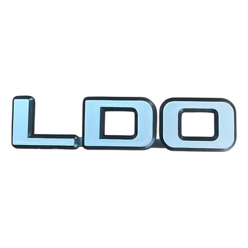 Emblema Ldo Ford Corcel Belina 78 84 Cinza Adesivo Cinza