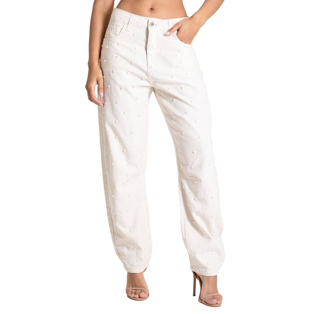 Calça Jeans Sawary Barrel Brilho - 283743