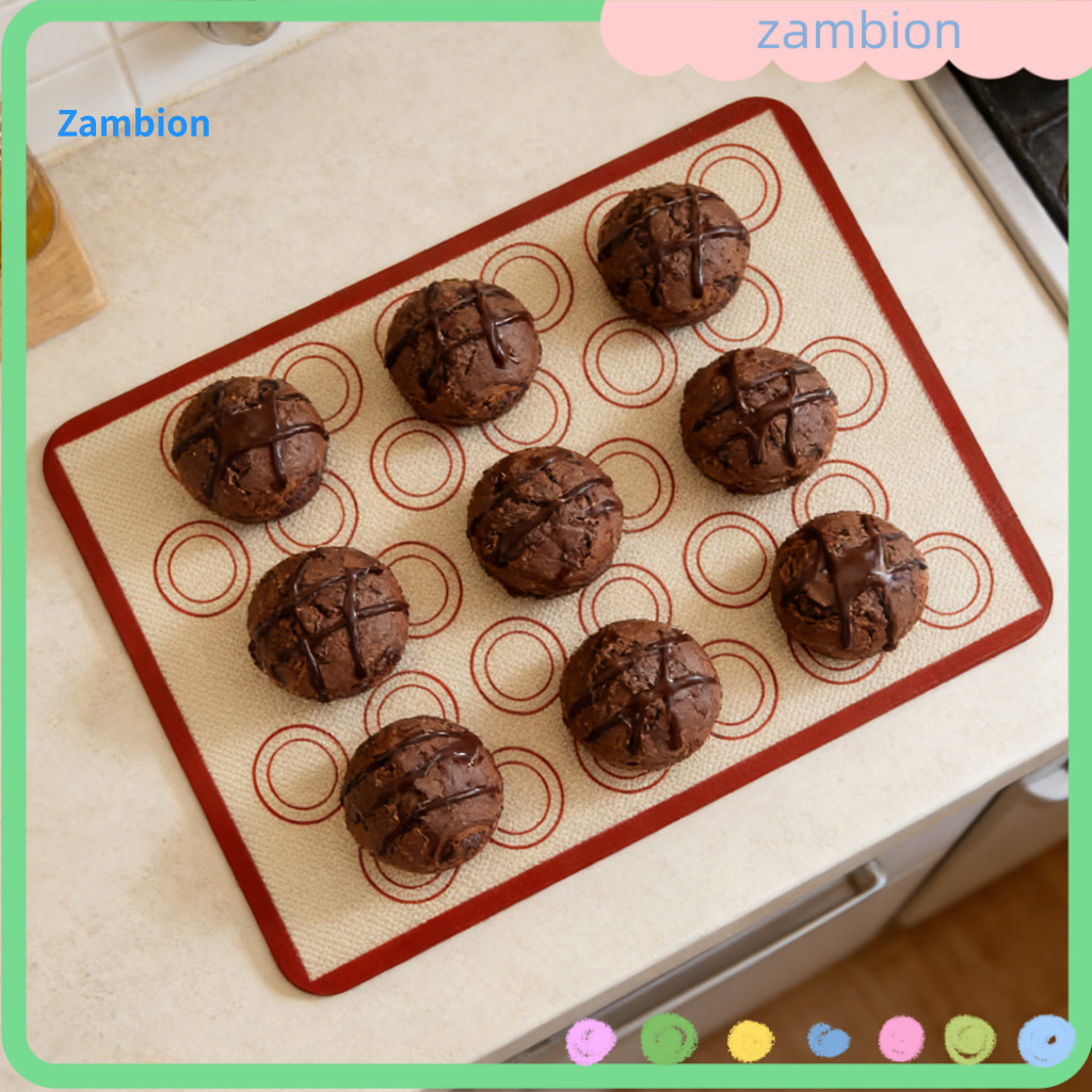 Bread Baking Mat Reusable Silicone 0.7mm Non-stick Oven Liner Heat Resistant Dishwasher Safe Perfect for Cookies Pastrie