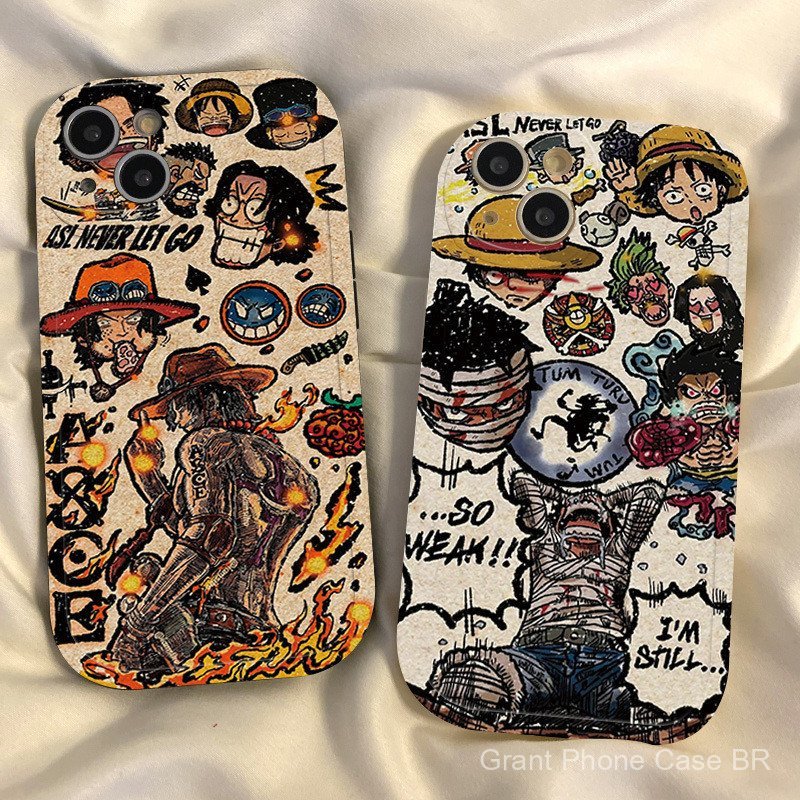 卡通 简约 海贼王 手机壳 Casing For Samsung A73 A71 A55 A54 A53 A52 A52S A51 A50 A35 A33 A32 A31 A24 A23 A22 A20S A15 A14 A13 A12 A