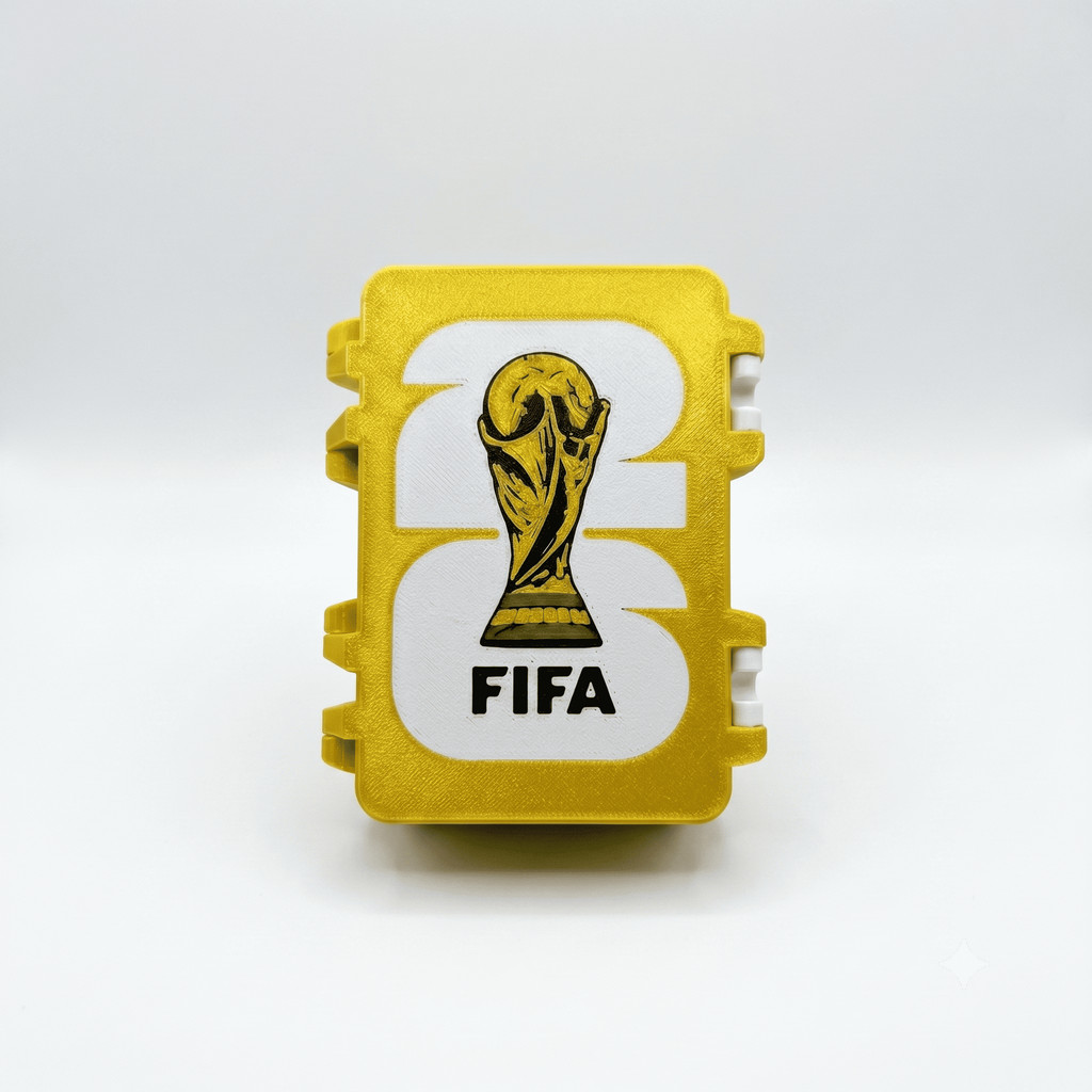 Kit com 5 Envelopes + Porta Figurinha Panini Copa do Mundo