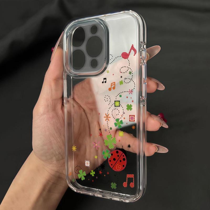 Polka Dot Note Seven Star Ladybug adequado para capa de telefone Apple 17pro