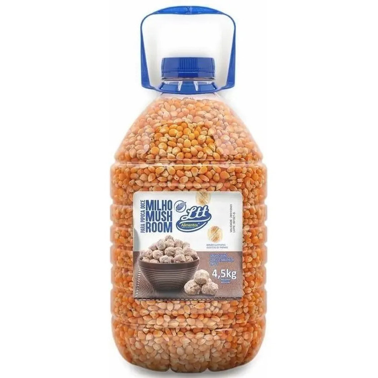 Milho Pipoca Mushroom Gourmet Ltt Alimentos Galão 4.5kg - MILHO COGUMELO