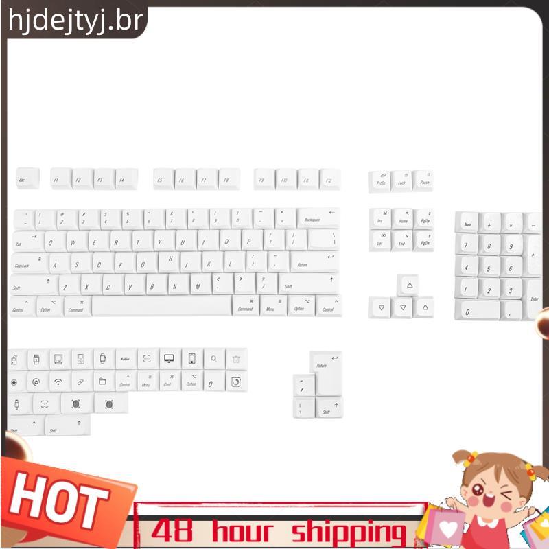 136 Teclas Teclado Mecânico Keycaps PBT Tampa Chave Ajuste Jogo De PC
