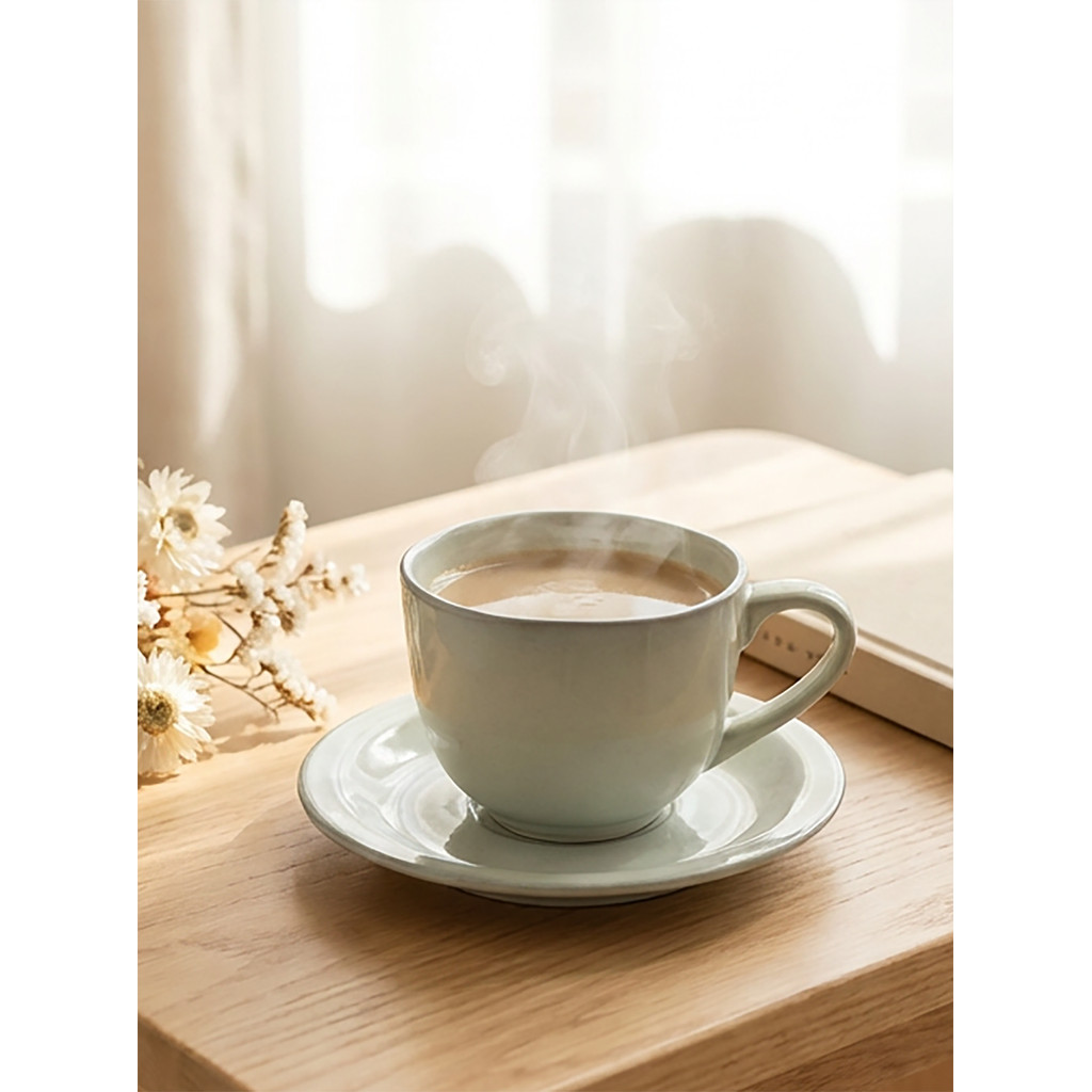 Retro cerâmica xícara de café pires estilo japonês prato jantar casa sobremesa prato café da manhã conjunto combinação