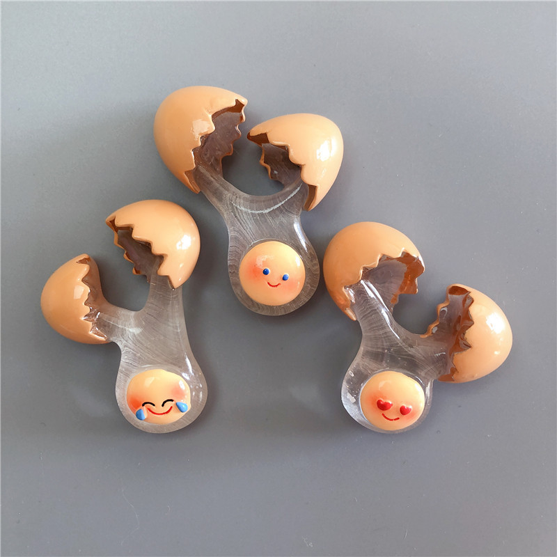 Novos ovos escorregadios simulação ovos geladeira adesivos ímãs personalidade criativa comida brinquedos decoração later