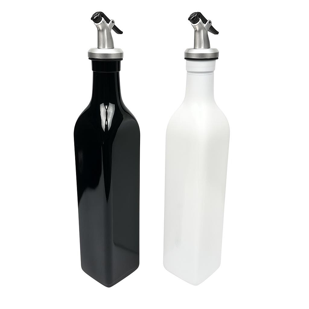 Kit 2 Galheteiros 500 ml cada de Vidro Resistente para Azeite e Vinagre com Bico Dosador Oleo Molho em Oferta na Shopee