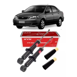 PAR AMORTECEDOR TRASEIRO KAYABA COROLLA 2003 ATÉ 2008 + KITS