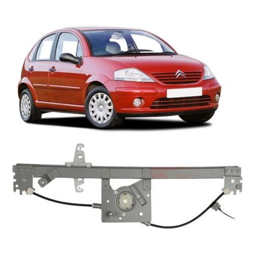 Maquina Elevador Vidro Elétrica Dianteira Sem Motor Original  C3 4 Portas  2008 Até 12 Direito