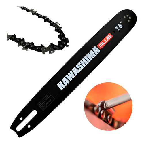 Sabre Para Motossera 16 Poleg + Lima Cavalinho e Corrente 30d St Ms360/361/362/380/381/382