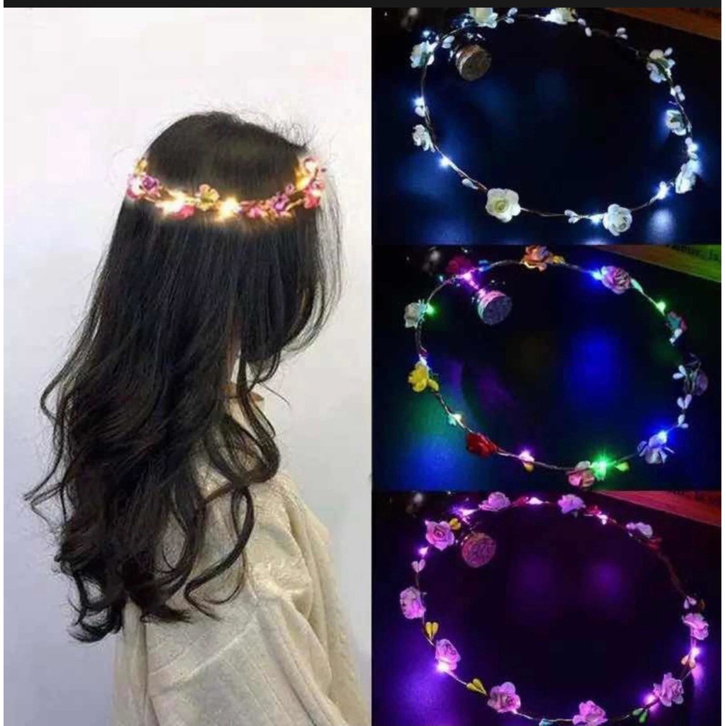 Tiaras De Led Para Festa Aniversário Decorações Colorido Diversão  brilhante iluminados