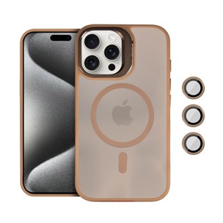 Capa case capinha para iPhone 15 Pro Max - MagSafe Titanium Desert - Gshield em Oferta na Shopee