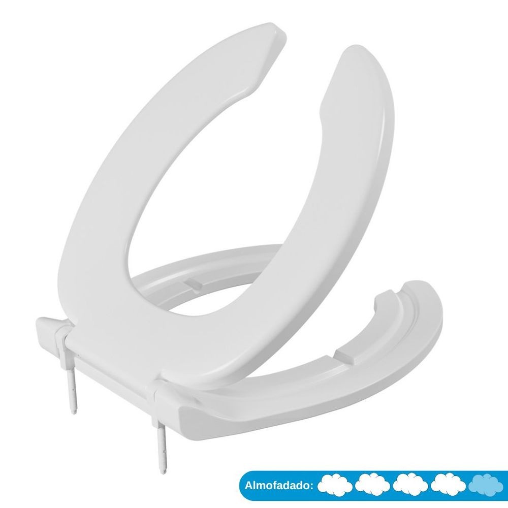 Assento Almofadado Cadeira De Banho Astra Branco Tcb/k