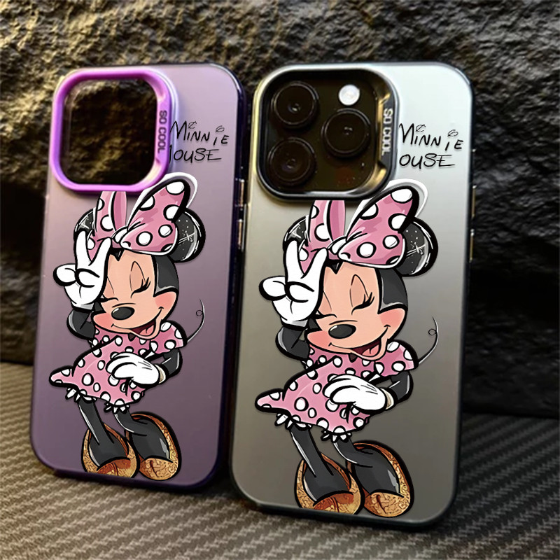 Capa Fofa Minnie Anti-impacto Para Samsung A07 A17 A15 A14 A54 A55 A13 A34 A23 A35 S20 S21 S22 S23 S24 FE ultra S25 PLUS
