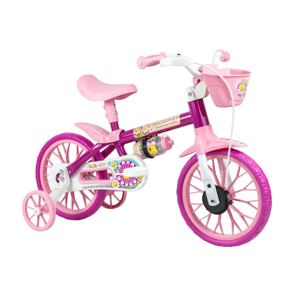 Bicicleta Infantil Aro 12" Flower Nathor - 100010160038