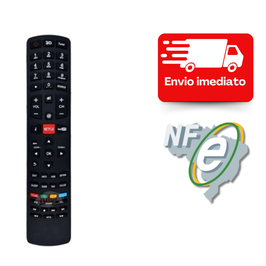 Controle Remoto Compatível Com Smart Tv Philco Rc3100l03