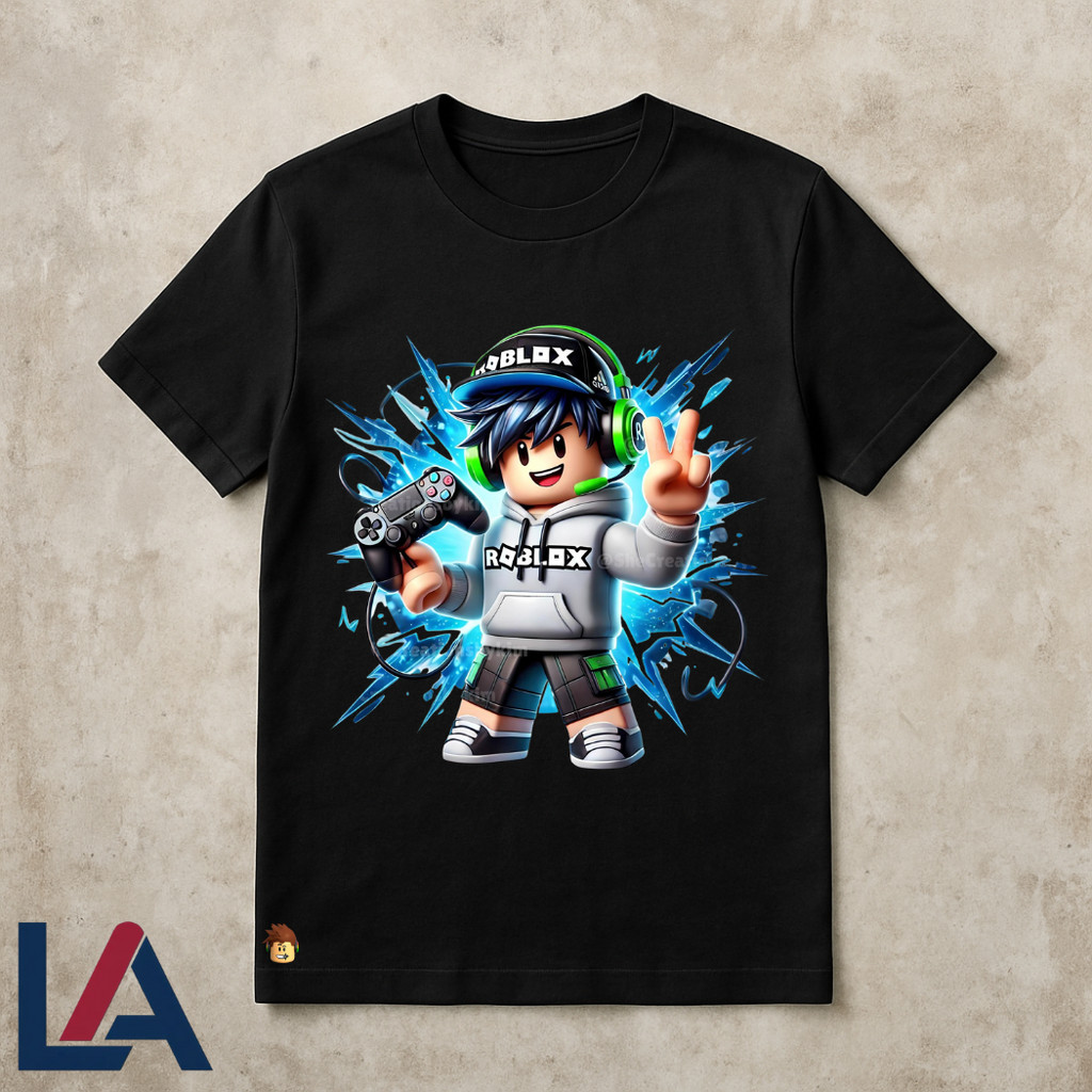 Camiseta Roblox Adulto Infantil Unissex Estampa Premium Gamer Algodão Conforto Qualidade Personagem