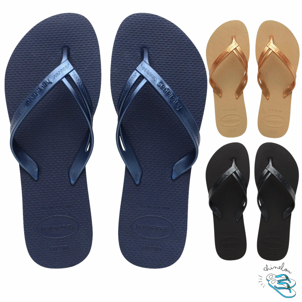 Sandalia Chinelo Havaianas Slim Elegance Fina Delicada Feminina Novidade Original