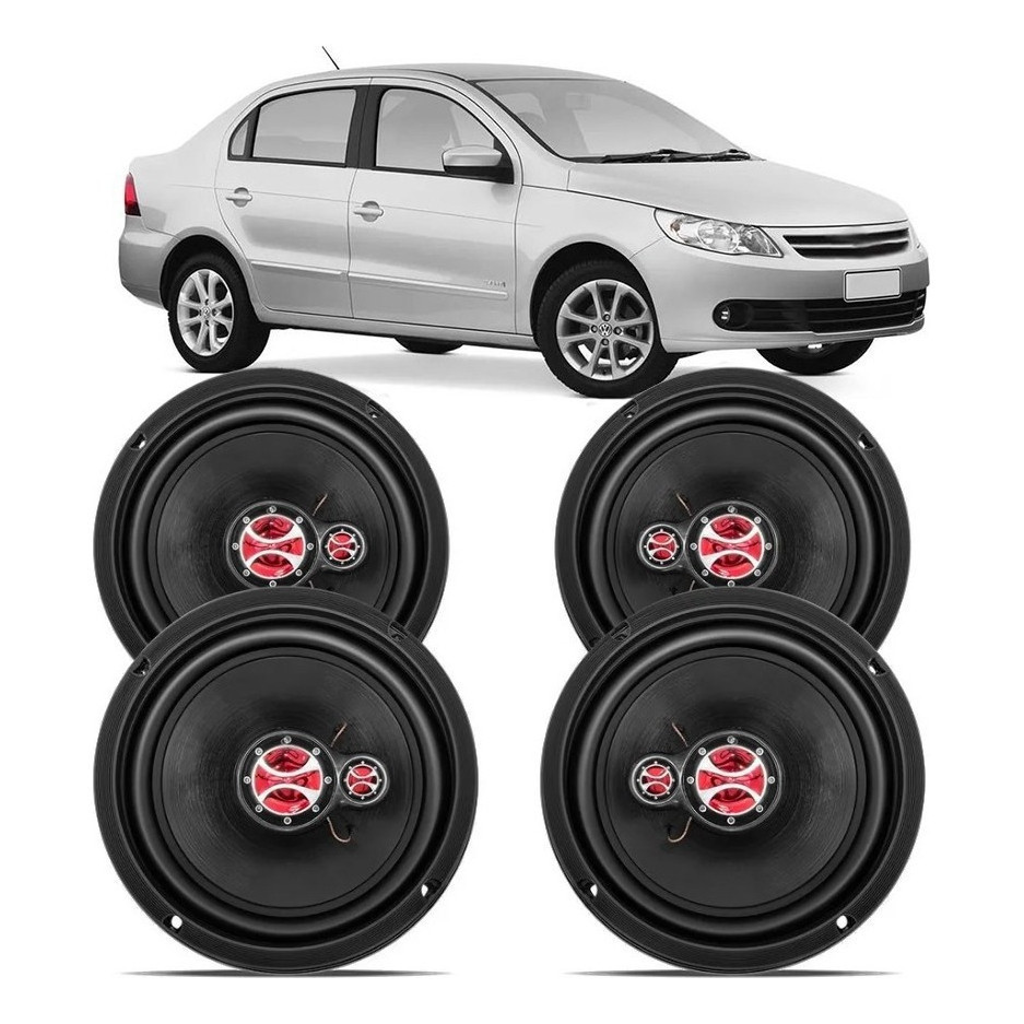 Kit Alto Falante Voyage G5 2008 A 2012 240w Rms - Kf.015