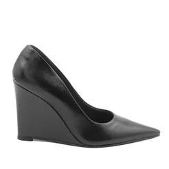 Scarpin Zatta Anabela Bico Fino Antonia Preto
