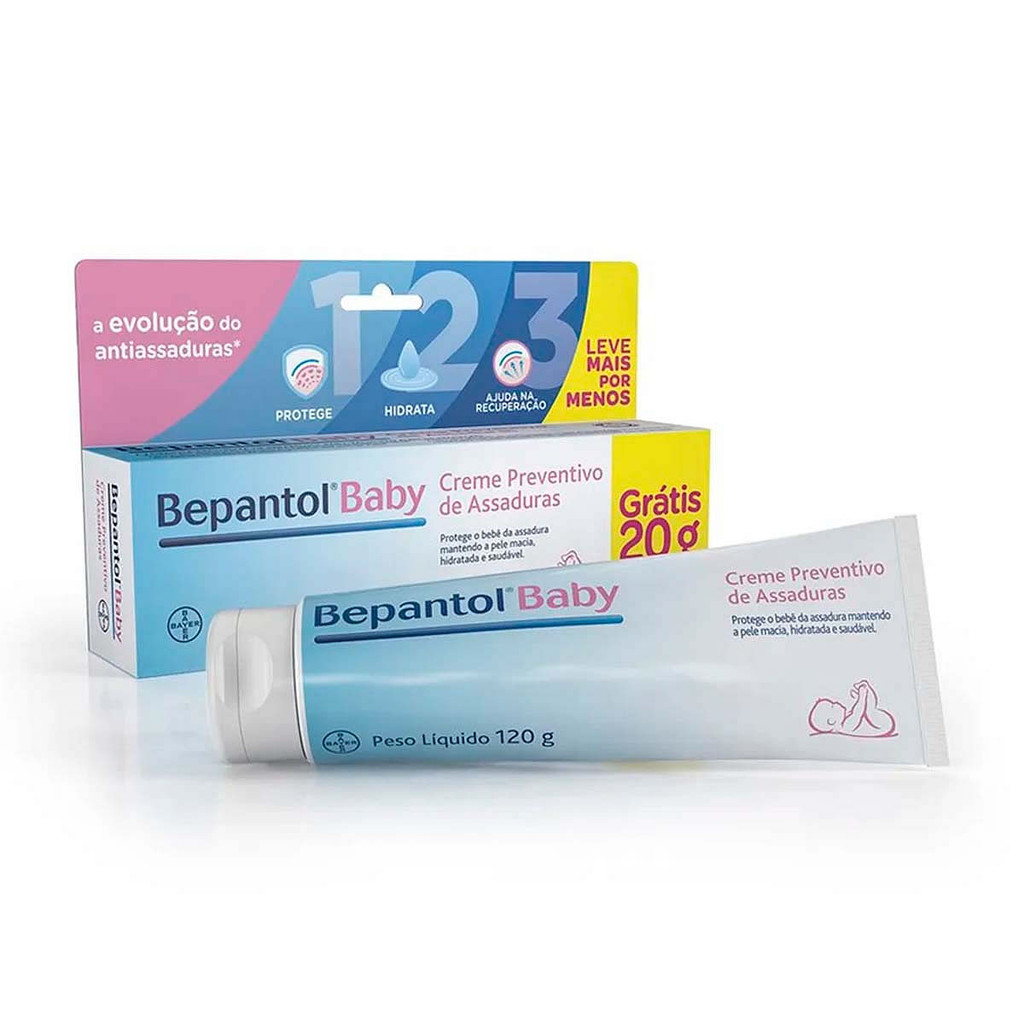 Detalhes do Kit 2 Und Bepantol Baby 120g Creme Contra Assaduras