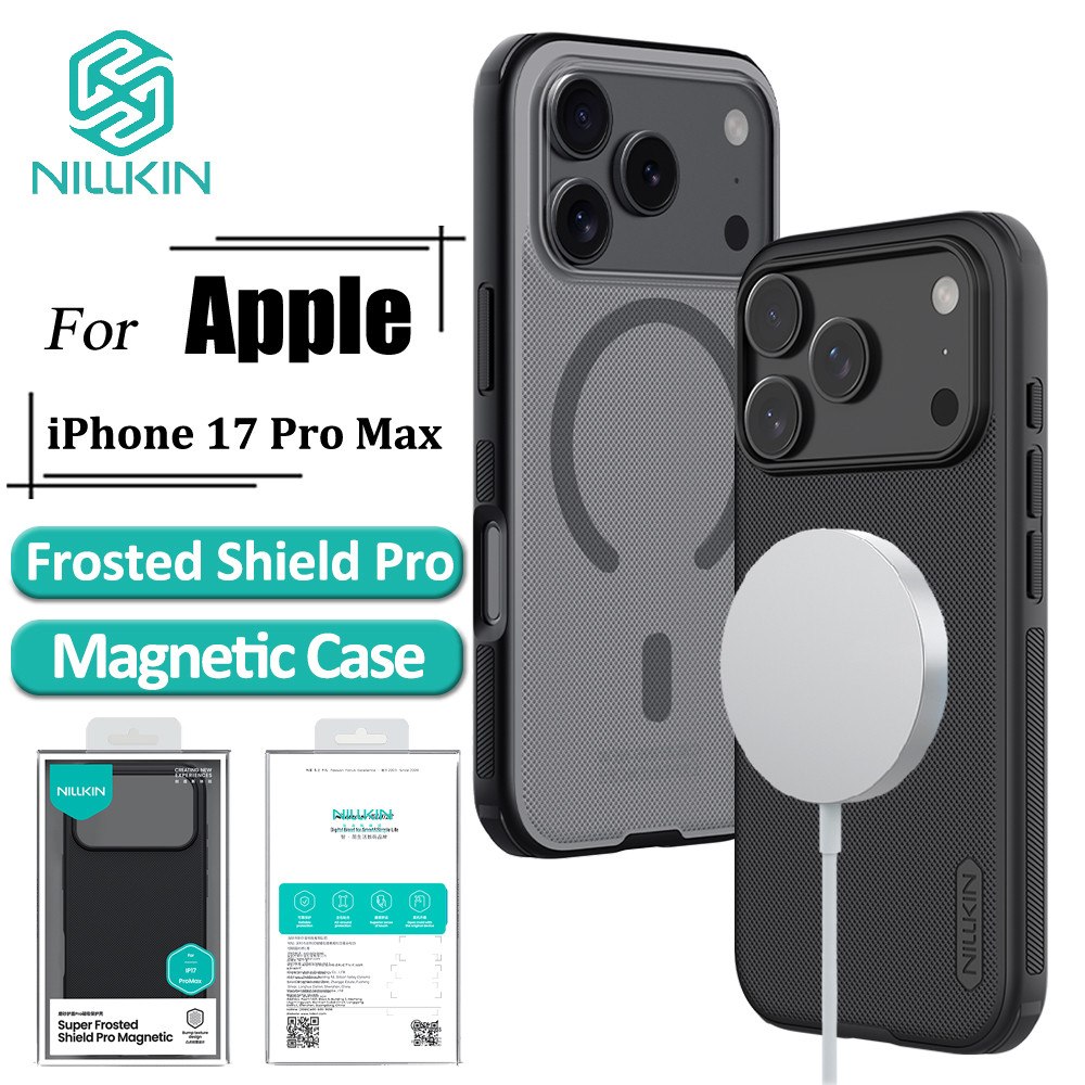 Nillkin Capa Magnética Para iPhone 17 Pro Max Super Frosted Shield Traseira À Prova De Choque em Oferta na Shopee