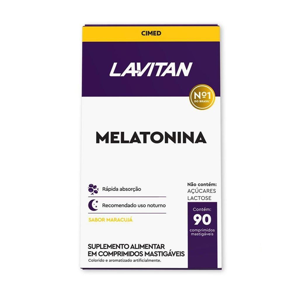 LAVITAN MELATONINA COM 90 COMPRIMIDOS MASTIGAVEIS MARACUJA