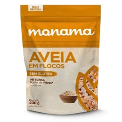 Aveia Em Flocos 200G Sem Glúten Monama