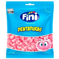 Mini Bala de Gelatina Dentadura 1kg - Fini
