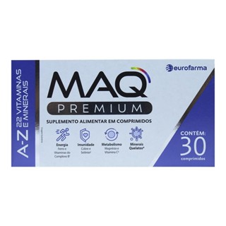 Maq Premium A-Z Com 30 Comprimidos Suplemento Ferro em Oferta na Shopee