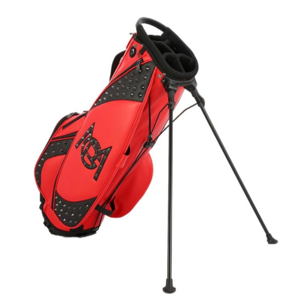 Bolsa De Tacos De Golfe Profissional Pgm 5+ Preta Vermelha