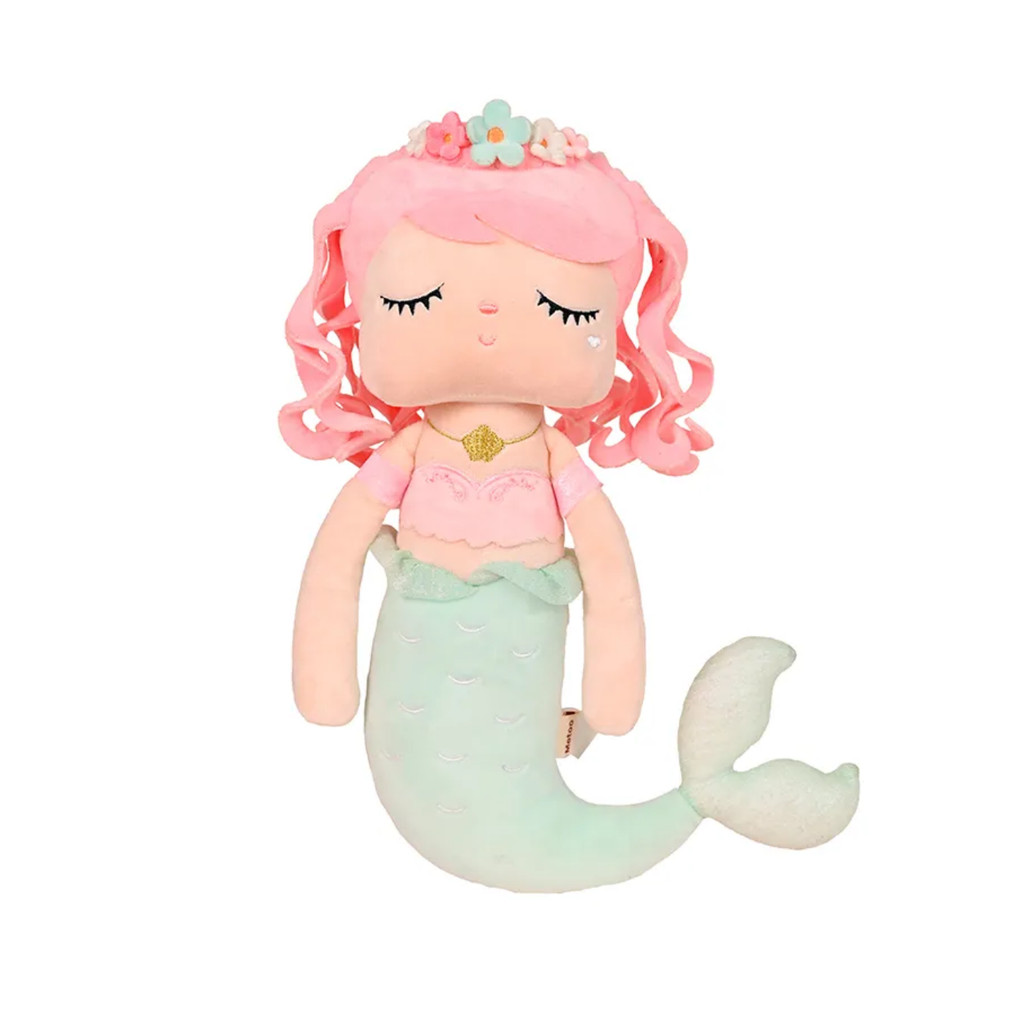 Boneca Angela Sereia Metoo 33 cm Pelúcia Infantil Original