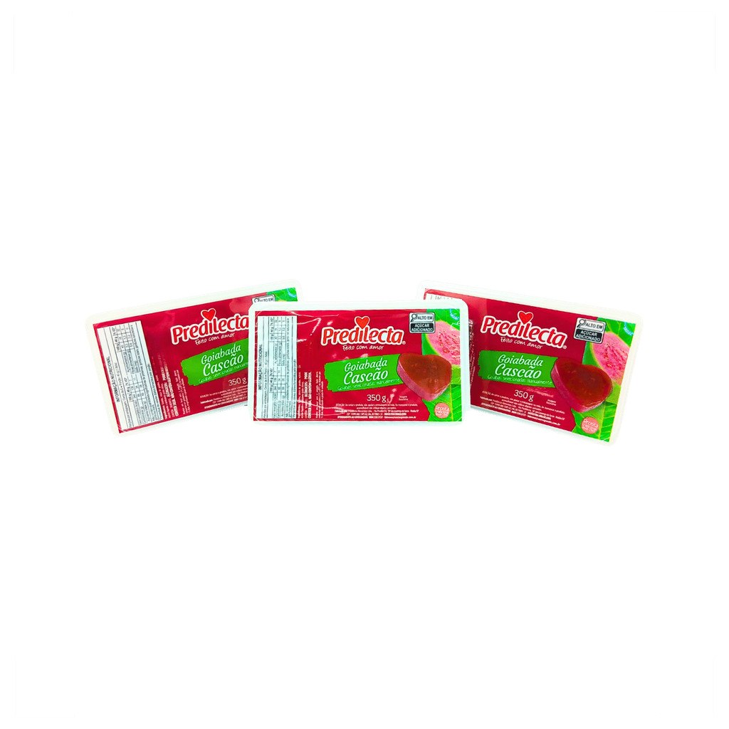 Kit c/ 3 Unidades de Goiabada Cascão Predilecta 350g - Alta Qualidade, Sabor Fantástico e Deliciosa!