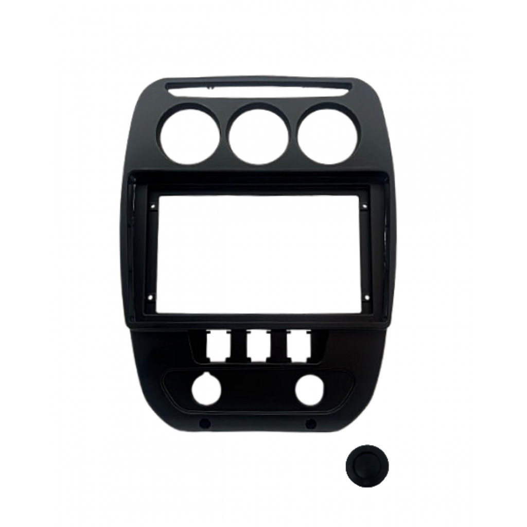 Moldura 9'' Citroen C3 13/16, C3 Picasso 11/15, Aircross 11/20 Ar digital e analógico -  Preta Fosca em Oferta na Shopee