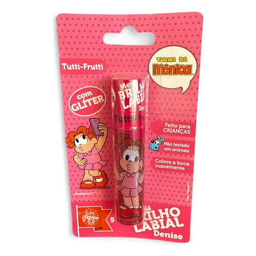 Meu Brilho Labial Turma Da Mônica Denise Tutti Frutti Gliter