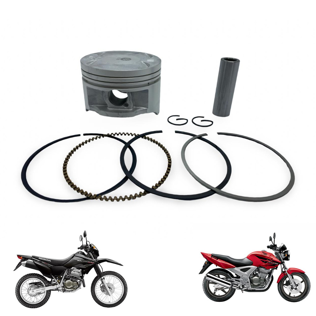 PISTÃO+ ANEL+ PINO+ TRAVA CBX 250 TWISTER  XR 250 TORNADO 2001 á 2008 0,25mm