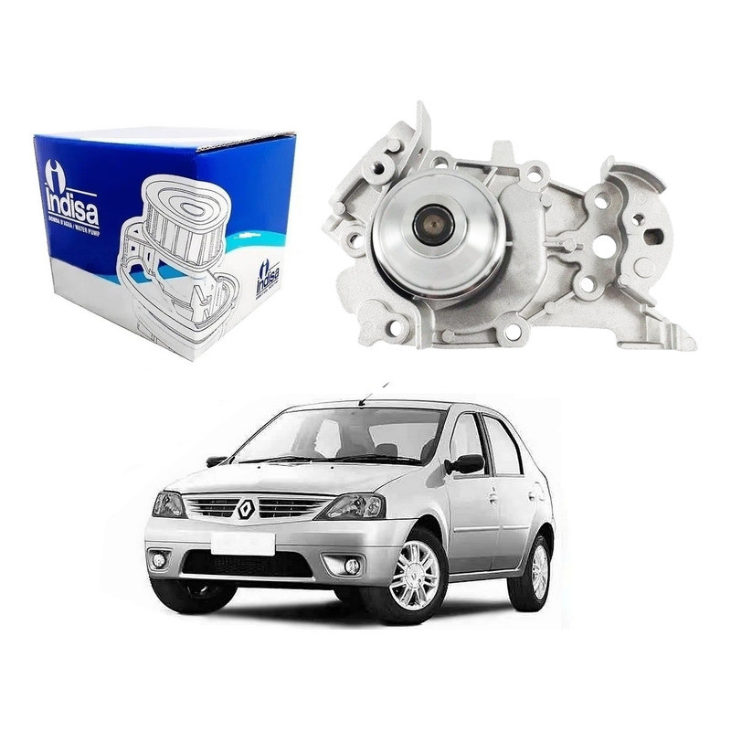 Bomba Dagua Indisa Logan 1.0 16v 2007 A 2013 em Oferta na Shopee