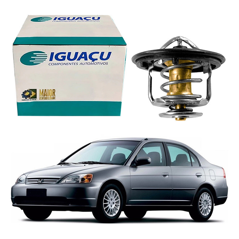 Valvula Termostatica Iguaçu Honda Civic 1.7 16v 2001 A 2003